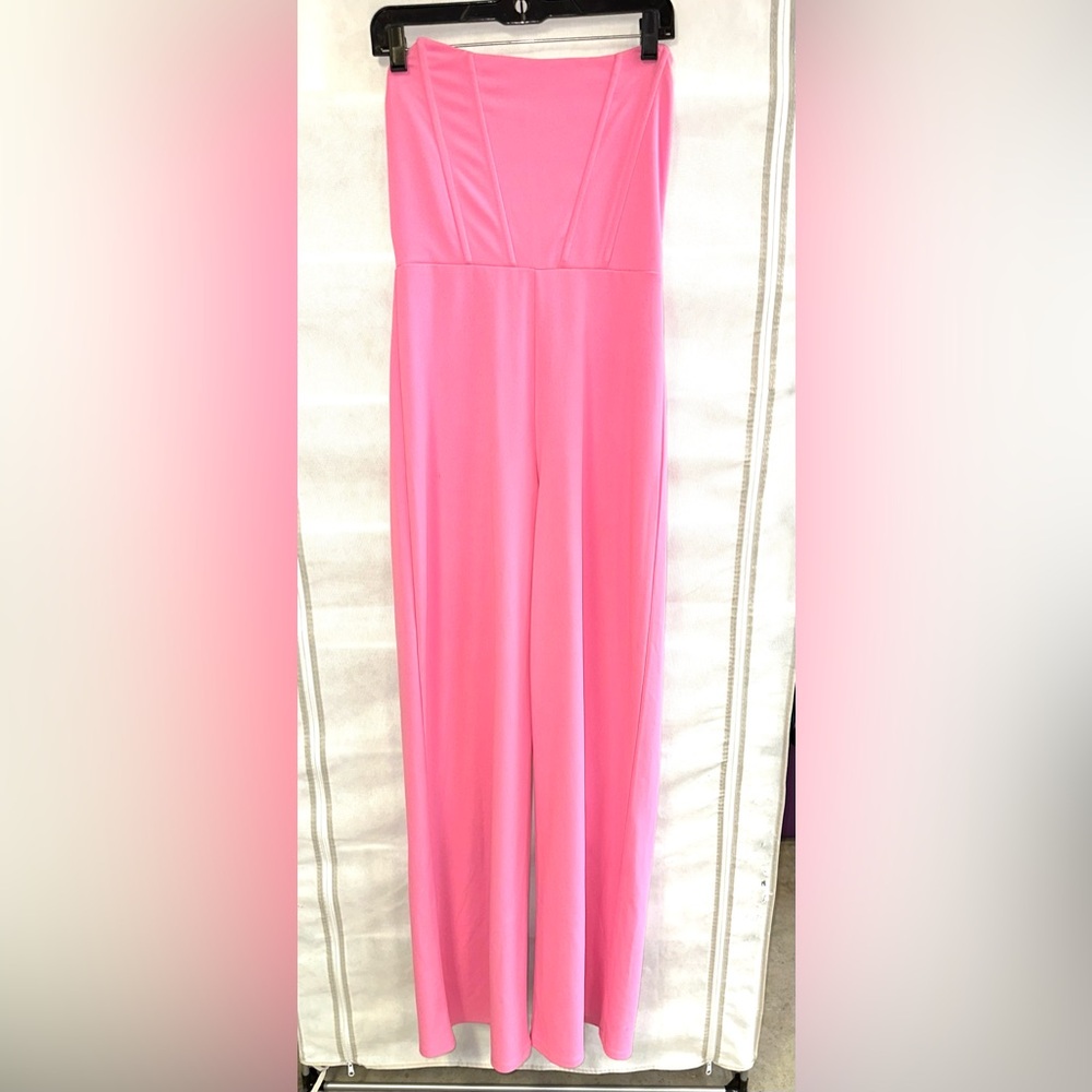 Windsor Pink Wide Leg Jumpsuit (gently worn)